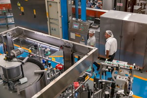 bottling area of tequila