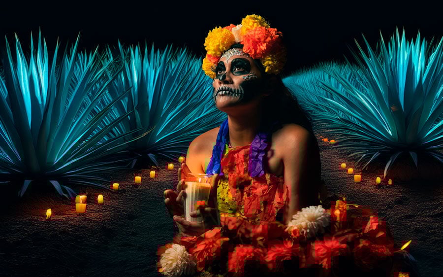casa sauza trequila premium tradicion dia muertos