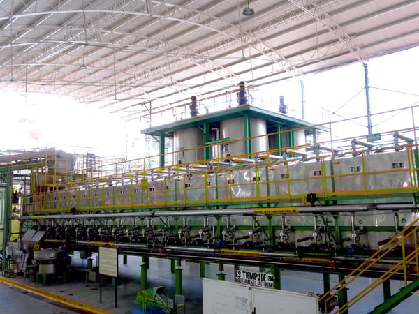 extracción azúcar de agave difusor casa sauza
