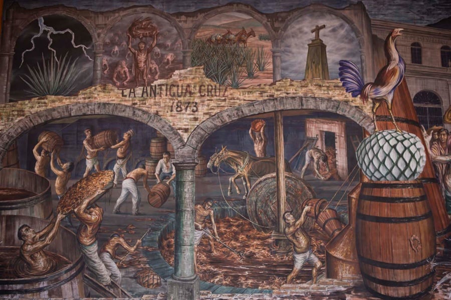 Mural en Casa Sauza