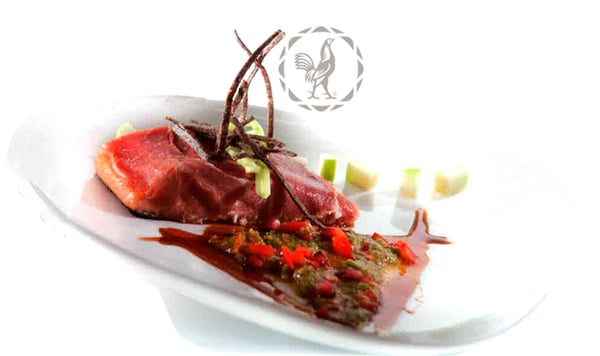 Receta salmón con serrano y chutney con tequila sauza