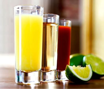 tequila trago estándar