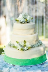 Pastel de boda en Casa Sauza