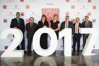 Casa Sauza lugar 9 del programa Great-Place-to-Work ®México 2017