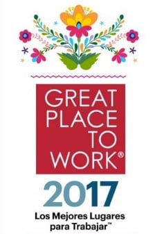 Great Place to Work 2017 Casa Sauza sello