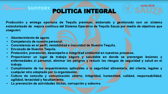 política integral tequila