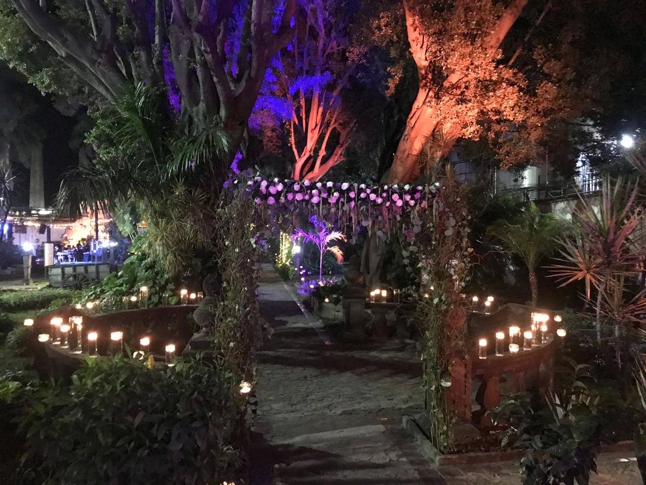 The Quinta Sauza at night